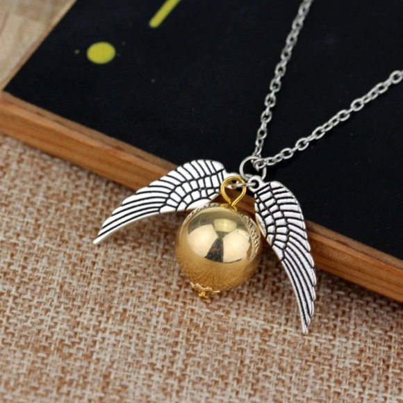 Harry Potter Golden Snitch Necklace - Picture 2 of 6